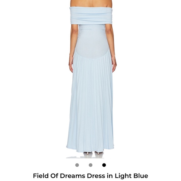 Lioness Off-Shoulder Maxi Dress in Light Blue - Picture 3 of 4